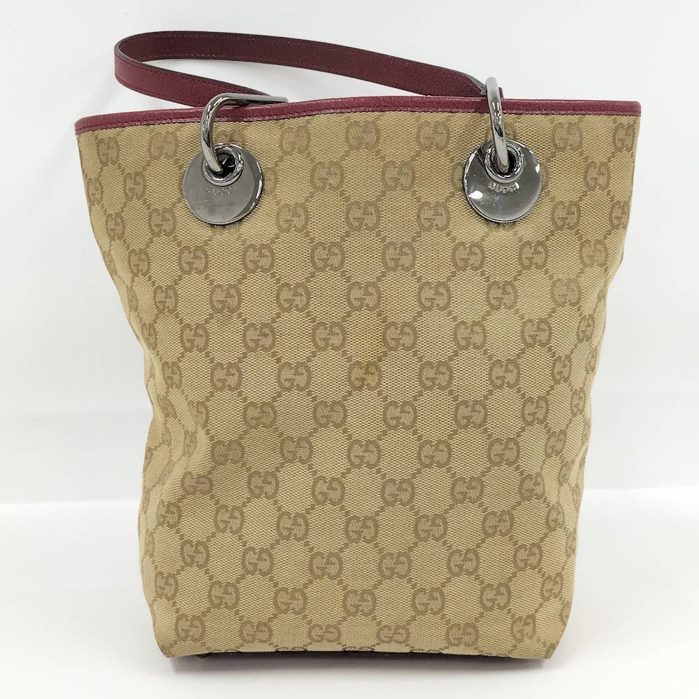 Gucci Shoulder GG Canvas Beige Bag Tan